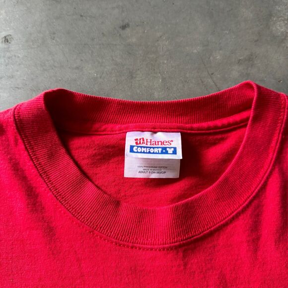 Vintage 2000s Y2K Black Flag Slip It In Nun Punk Band SST T-Shirt Small Red - Picture 3 of 5